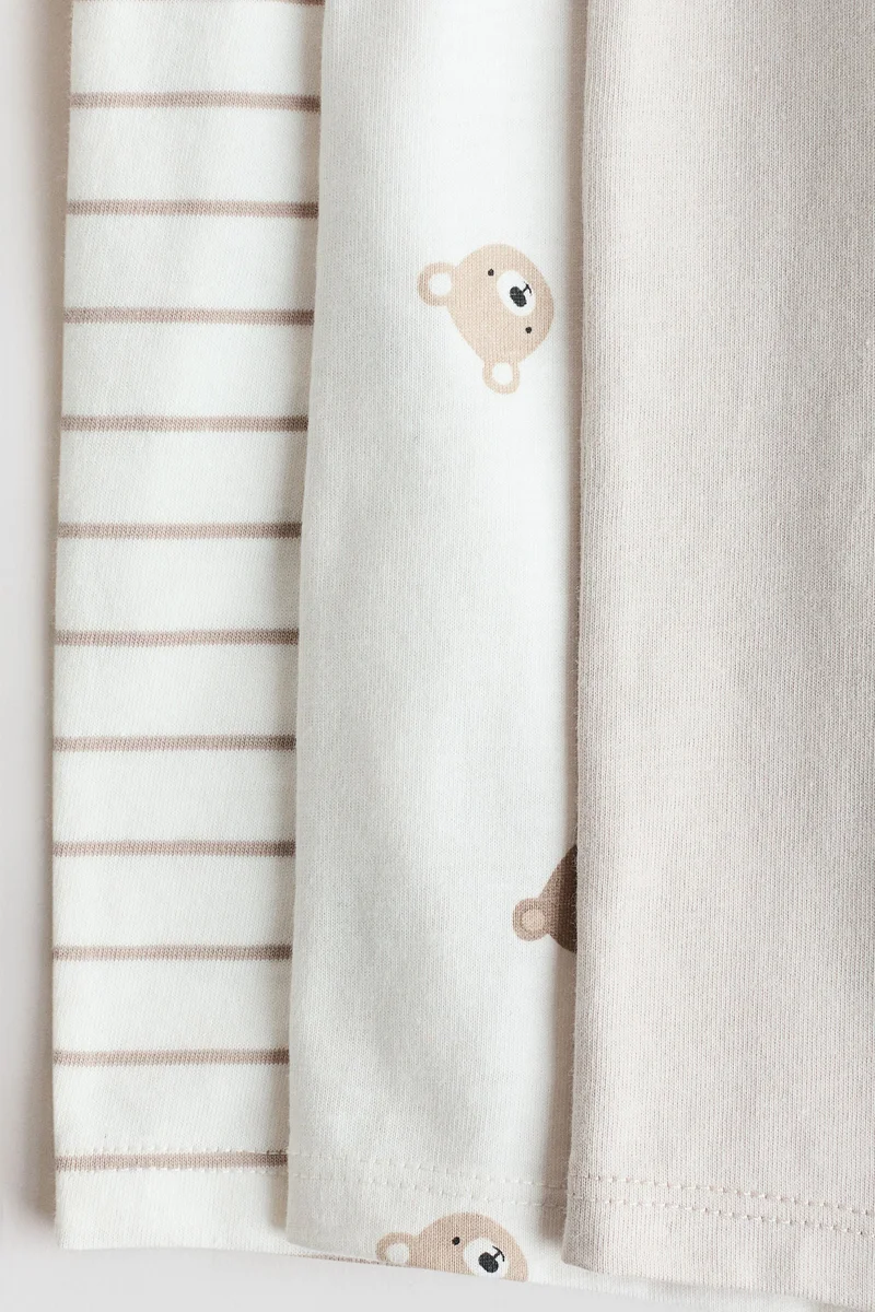 اتش اند ام أوفرول نوم قصير - عبوة من 3 قطع